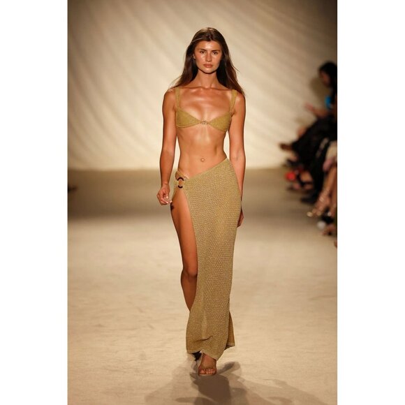 MONDAY Swimwear Palermo Skirt in Orange - Picture 3 of 5